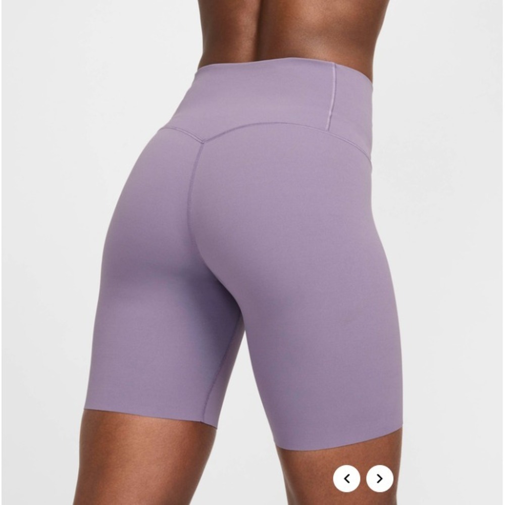 Nike Zenvy Women's SMALL High-Waisted 8" Biker Shorts in Daybreak/Black - $60 - Picture 6 of 8
